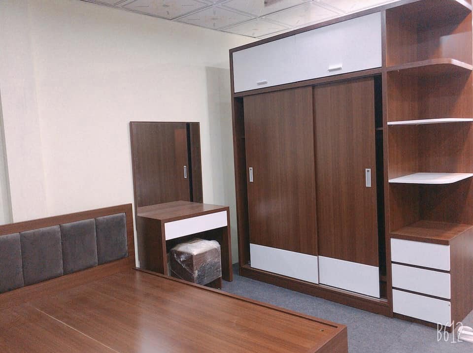 combo nội thất phòng ngủ gỗ công nghiệp đẹp, hiện đại