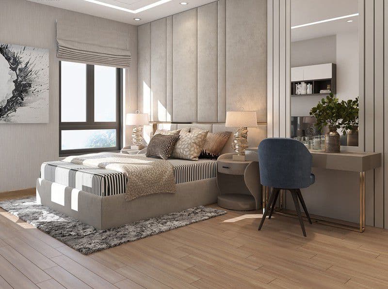 Nội thất phòng ngủ chung cư hiện đại